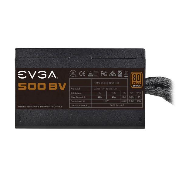 Nguồn EVGA 500 BV, 80+ BRONZE 500W, 100-BV-0500-K1 2