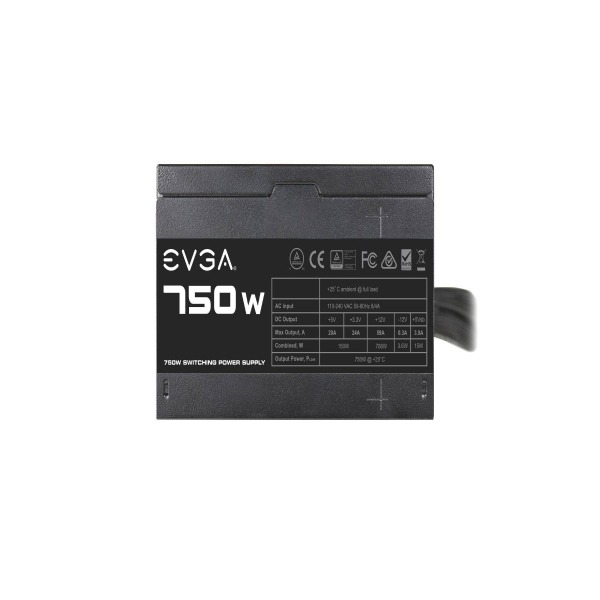 Nguồn EVGA 750 N1, 750W, 2 Year Warranty, Power Supply 100-N1-0750-L1 6