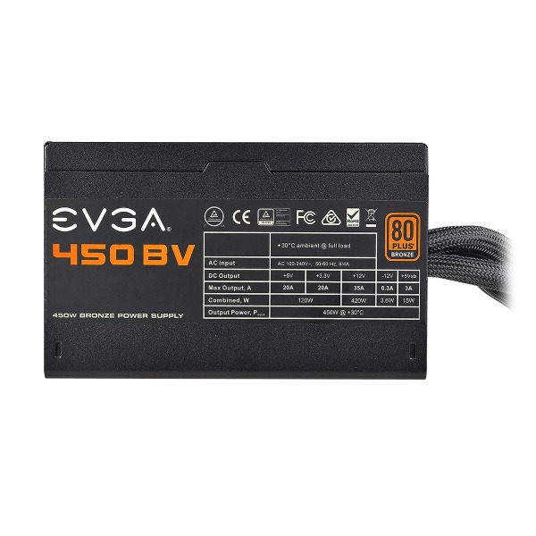 Nguồn EVGA 450 BV, 80+ BRONZE 450W, 100-BV-0450-K1 2