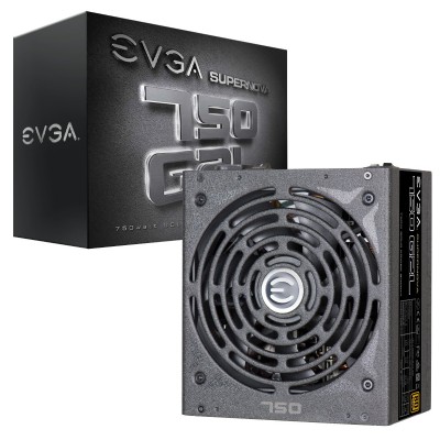 Nguồn EVGA Supernova 750 G2L, 80 Plus Gold 750W, Fully Modular, Eco Mode, White LED, 220-GL-0750-X1