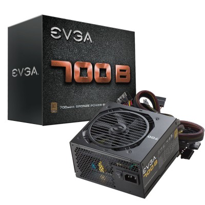 Nguồn EVGA 700 BQ, 80+ BRONZE 700W, 3 Year Warranty, Includes FREE Power On Self Tester Power Supply 100-B1-0700-K1