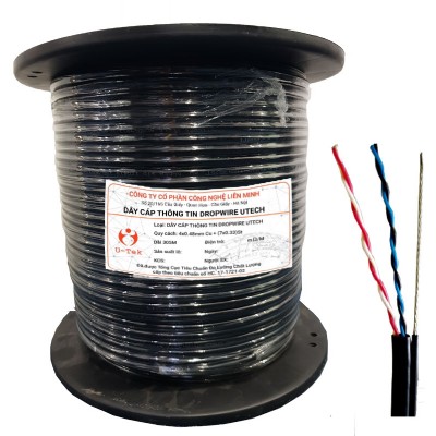 Dây cáp thông tin DROPWIRE UTECH - Cuộn 305m