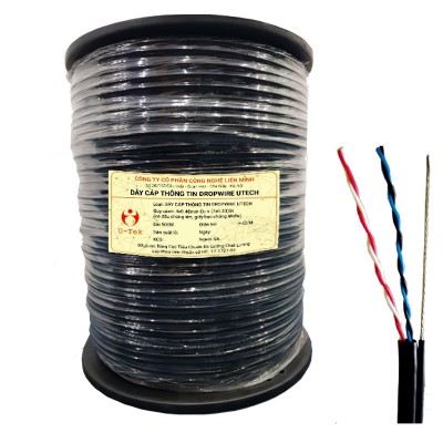 Dây cáp thông tin DROPWIRE UTECH - Cuộn 500m